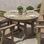 Polytrends Laguna Hdpe All Weather Outdoor Patio 47 Round Dining Table
