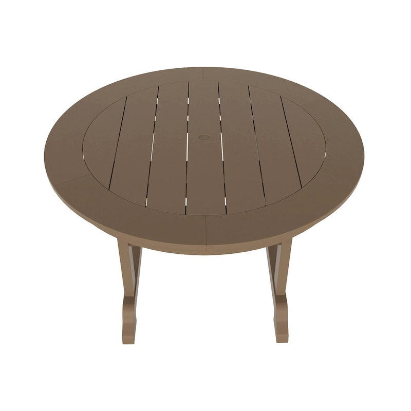 Polytrends Laguna Hdpe All Weather Outdoor Patio 47 Round Dining Table