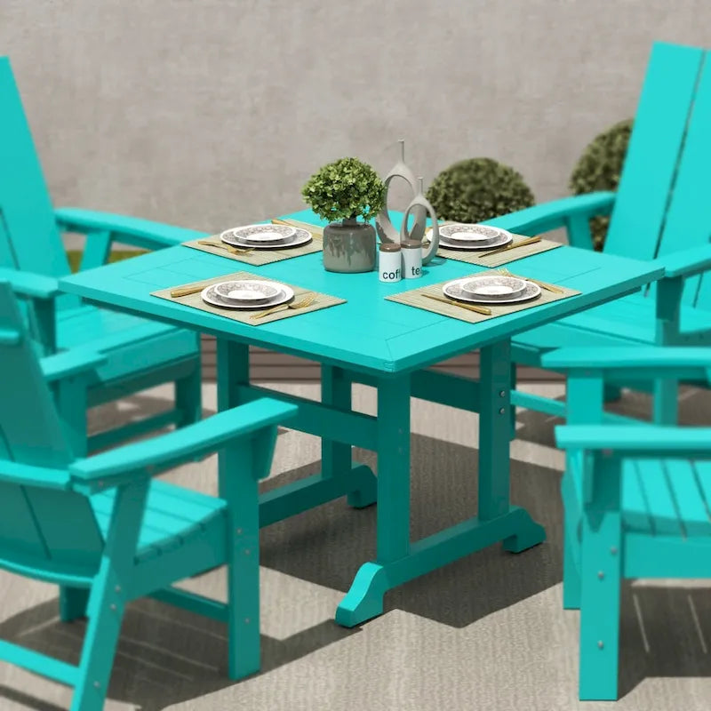 Polytrends Laguna Hdpe All Weather Outdoor Patio 47 Round Dining Table