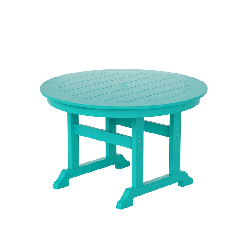 Polytrends Laguna Hdpe All Weather Outdoor Patio 47 Round Dining Table