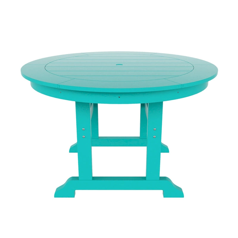 Polytrends Laguna Hdpe All Weather Outdoor Patio 47 Round Dining Table