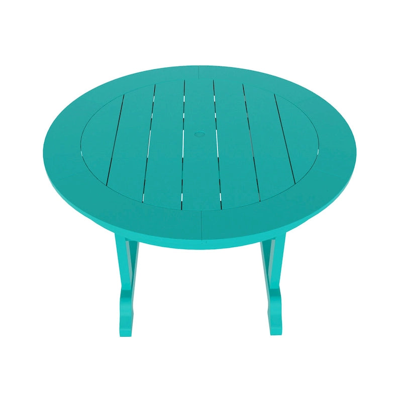 Polytrends Laguna Hdpe All Weather Outdoor Patio 47 Round Dining Table