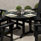 Polytrends Laguna Hdpe All Weather Outdoor Patio 47 Round Dining Table