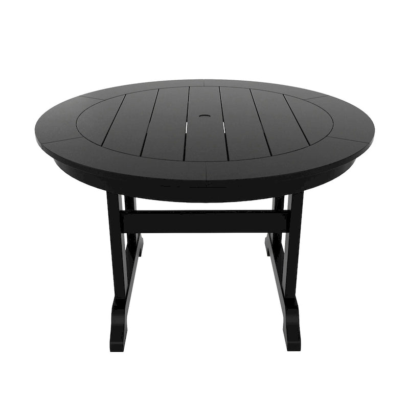 Polytrends Laguna Hdpe All Weather Outdoor Patio 47 Round Dining Table