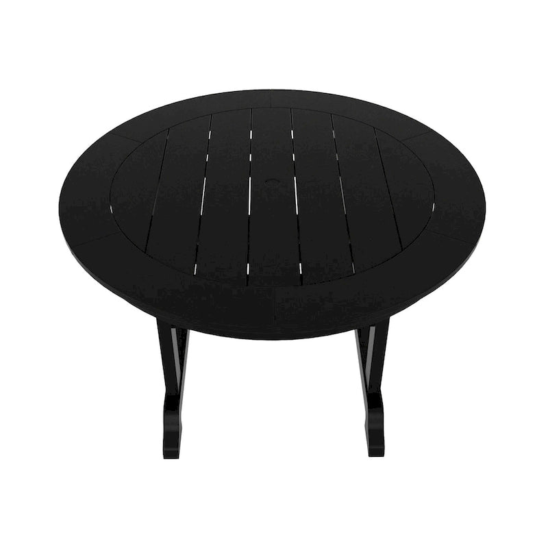 Polytrends Laguna Hdpe All Weather Outdoor Patio 47 Round Dining Table