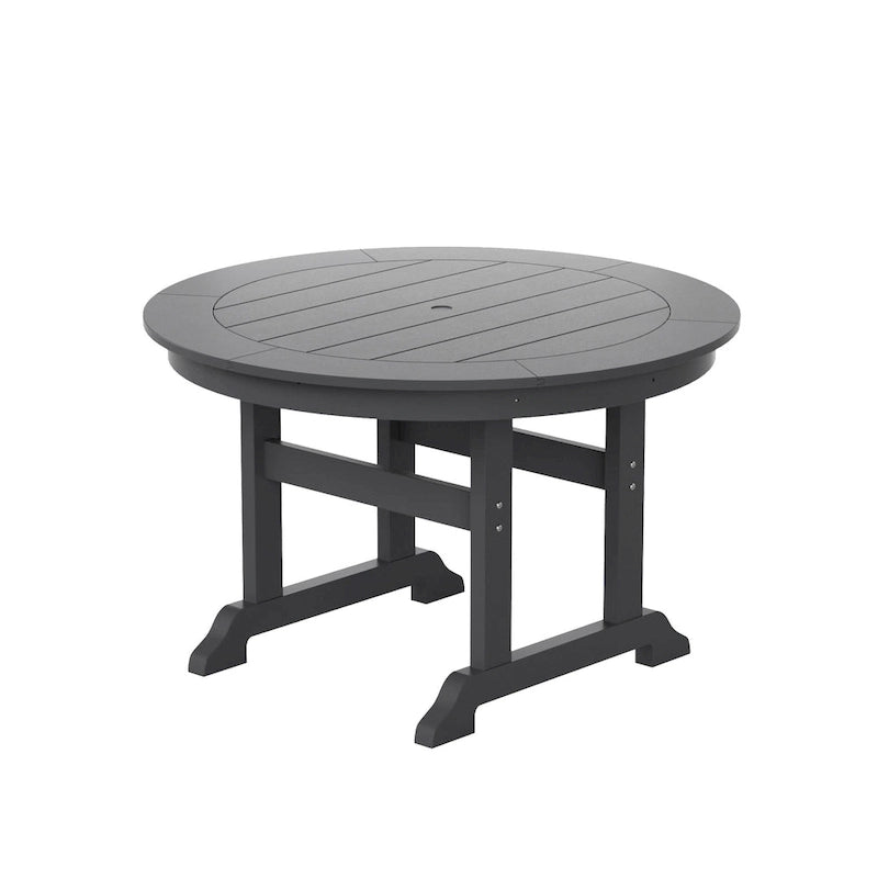 Polytrends Laguna Hdpe All Weather Outdoor Patio 47 Round Dining Table