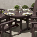 Polytrends Laguna Hdpe All Weather Outdoor Patio 47 Round Dining Table