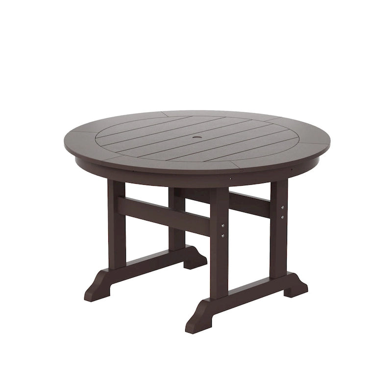 Polytrends Laguna Hdpe All Weather Outdoor Patio 47 Round Dining Table
