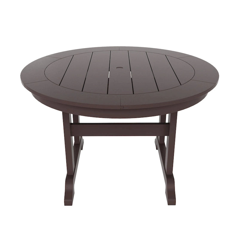 Polytrends Laguna Hdpe All Weather Outdoor Patio 47 Round Dining Table