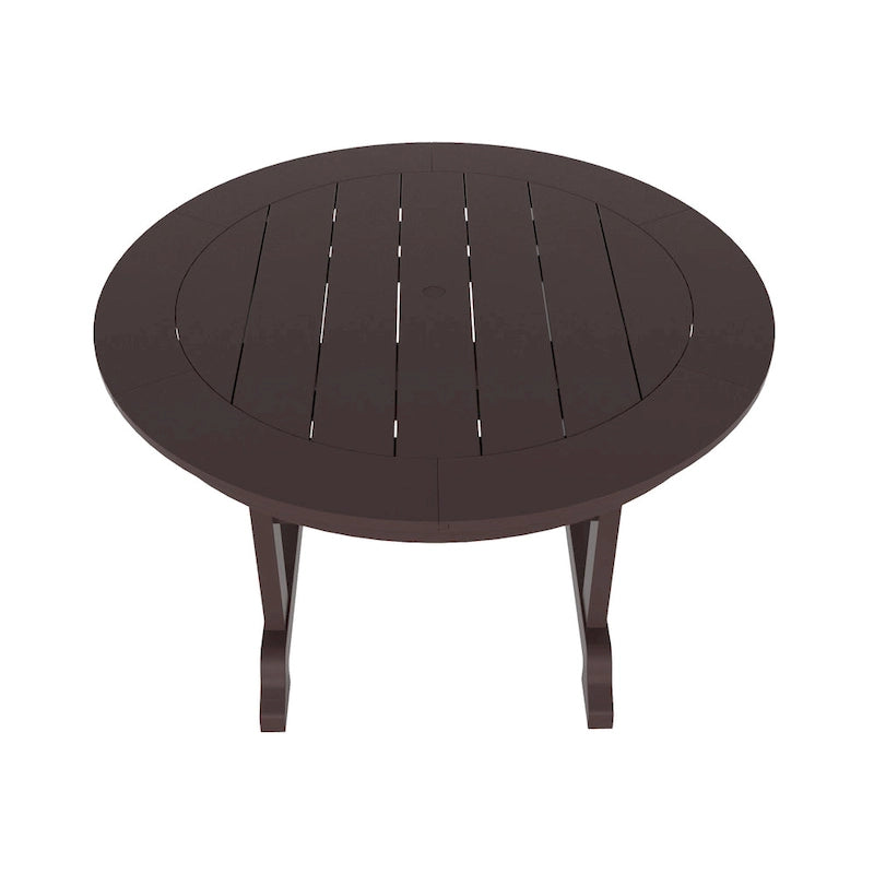 Polytrends Laguna Hdpe All Weather Outdoor Patio 47 Round Dining Table
