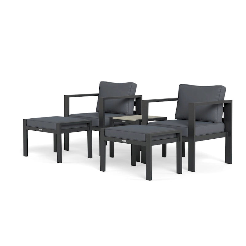Lakeview Aluminum Outdoor Bistro Seating Set (5-Piece)