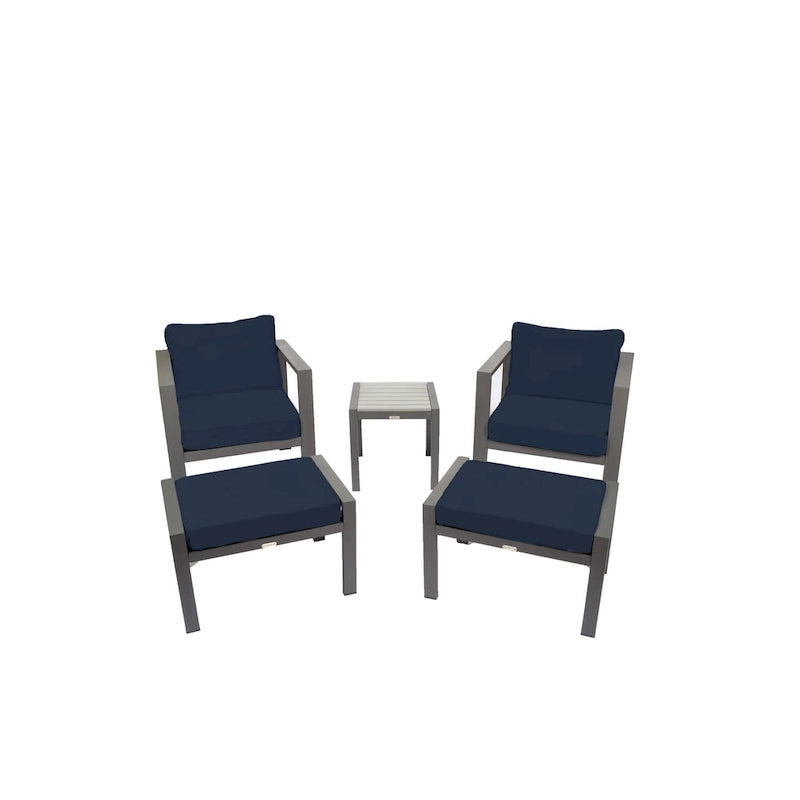 Lakeview Aluminum Outdoor Bistro Seating Set (5-Piece)