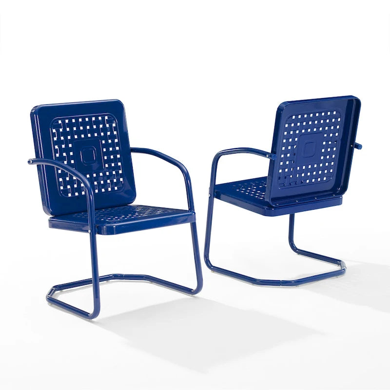 Crosley Bates 2Pc Outdoor Metal Chair Set - 22x22x35