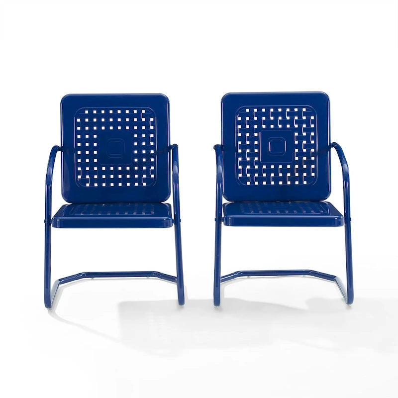 Crosley Bates 2Pc Outdoor Metal Chair Set - 22x22x35
