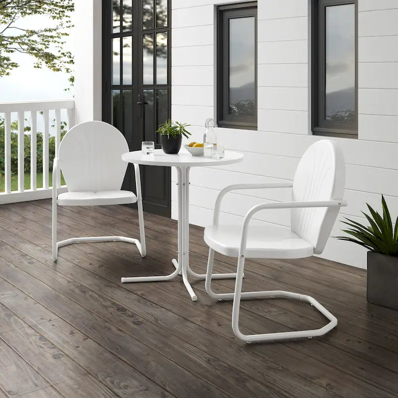 Crosley Griffith 3Pc Outdoor Bistro Set - 112 W x 36 D x 33.25 H