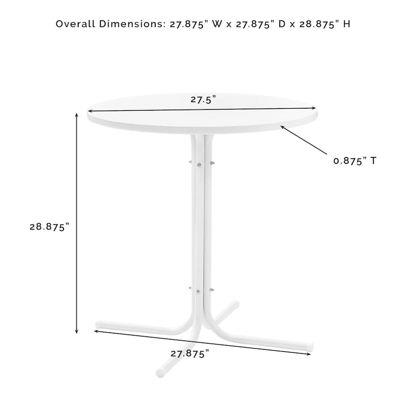 Crosley Griffith 3Pc Outdoor Bistro Set - 112 W x 36 D x 33.25 H