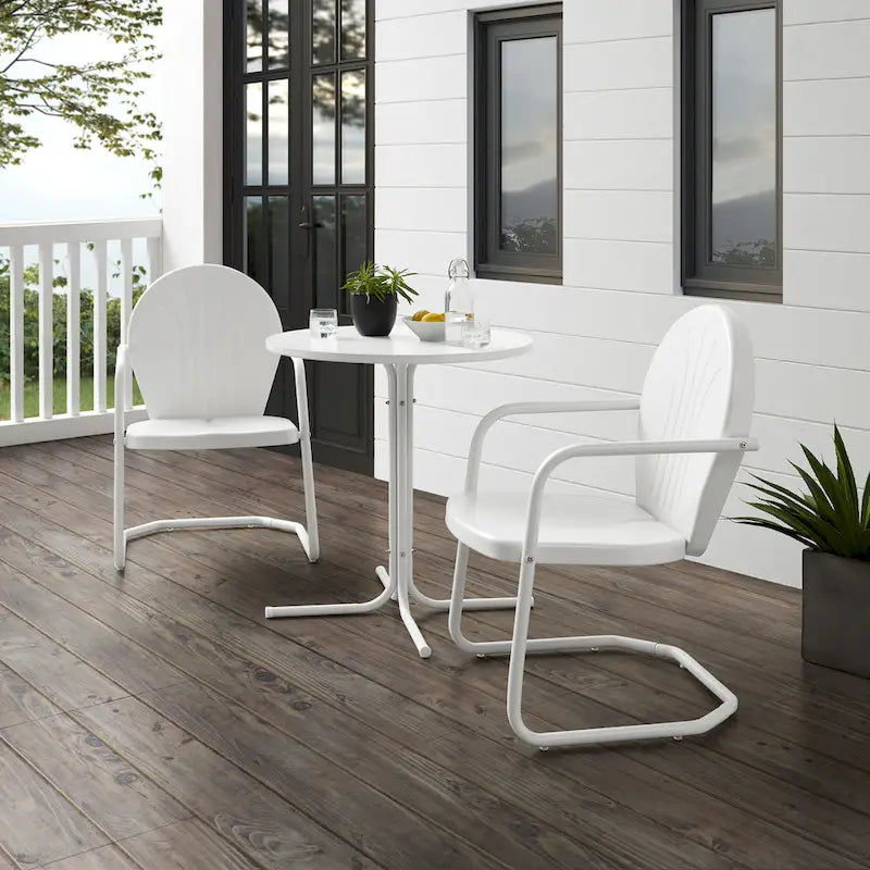 Crosley Griffith 3Pc Outdoor Bistro Set - 112 W x 36 D x 33.25 H