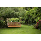 Chic Teak Elzas Teak Wood Outdoor Double Porch Swing, 59 inch