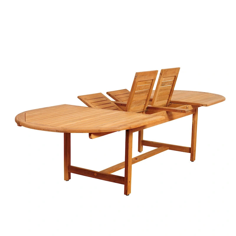 Amazonia Torrington 9-Piece Certified Teak Patio Dining set