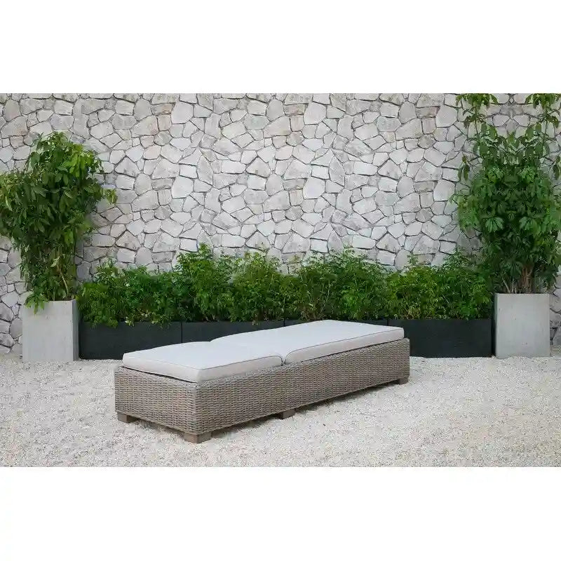 Renava Knox Outdoor Wicker Sunbed Chaise Lounge
