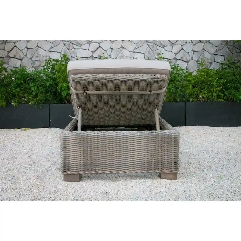 Renava Knox Outdoor Wicker Sunbed Chaise Lounge
