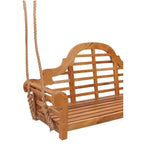 Chic Teak Lutyens Teak Wood Double Outdoor Porch Swing, 66 inch