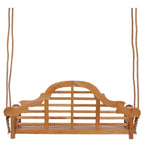 Chic Teak Lutyens Teak Wood Double Outdoor Porch Swing, 66 inch