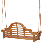 Chic Teak Lutyens Teak Wood Double Outdoor Porch Swing, 66 inch