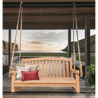 Seven Seas Teak San Jose Teak Wood Double Outdoor Porch Swing, 4 foot