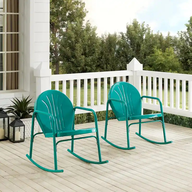Crosley Griffith 2Pc Rocking Chair Set - 32.25H x 22.5W x 33.13'W