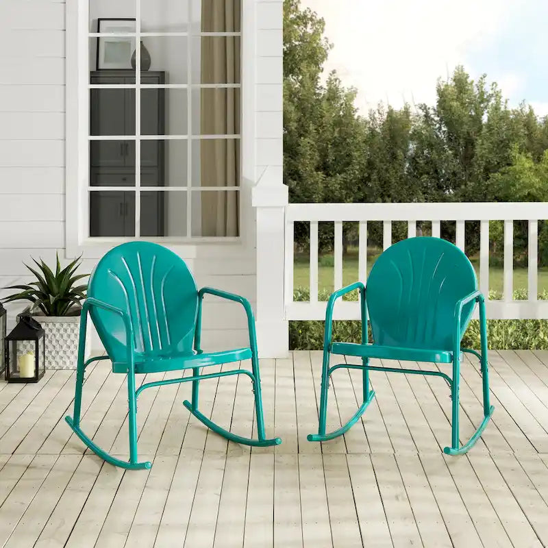 Crosley Griffith 2Pc Rocking Chair Set - 32.25H x 22.5W x 33.13'W