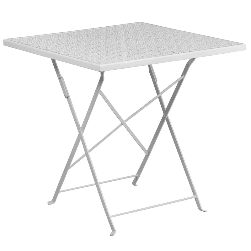 28-inch Square 5-piece Indoor/ Outdoor Folding Patio Table Dining Set