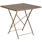 28-inch Square 5-piece Indoor/ Outdoor Folding Patio Table Dining Set