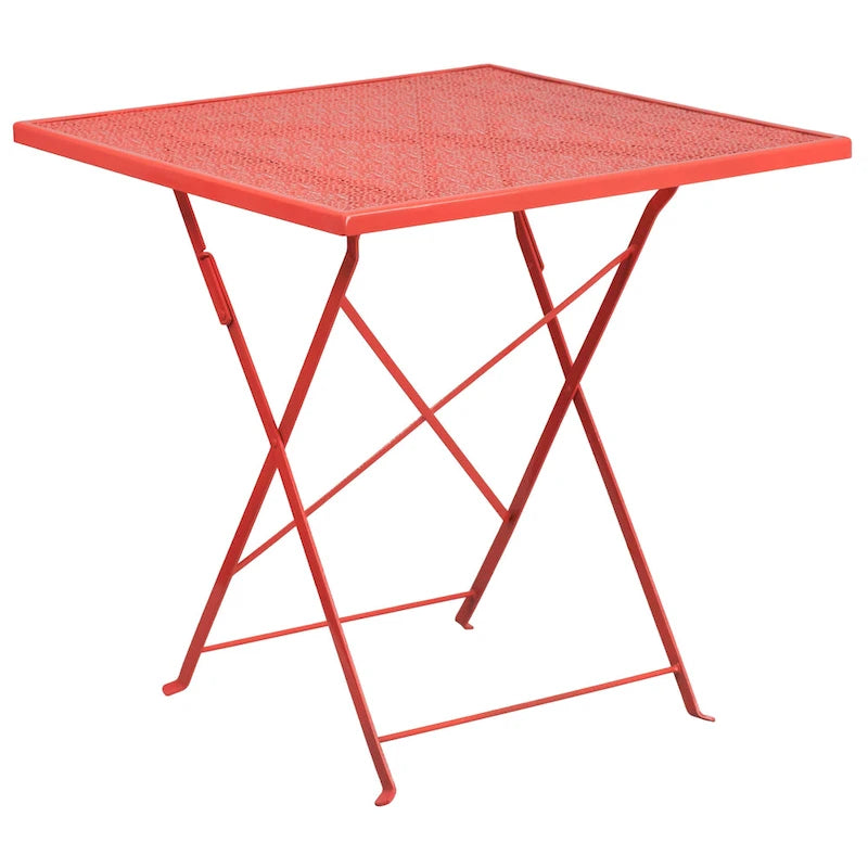 28-inch Square 5-piece Indoor/ Outdoor Folding Patio Table Dining Set