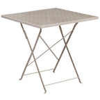 28-inch Square 5-piece Indoor/ Outdoor Folding Patio Table Dining Set