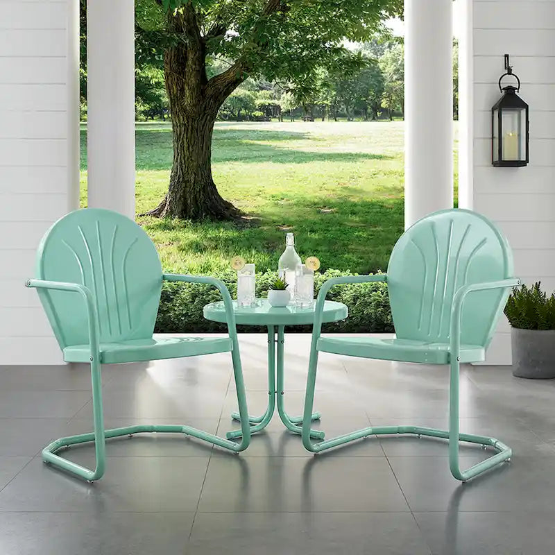 Crosley Griffith 3-piece Metal Outdoor Conversation Set