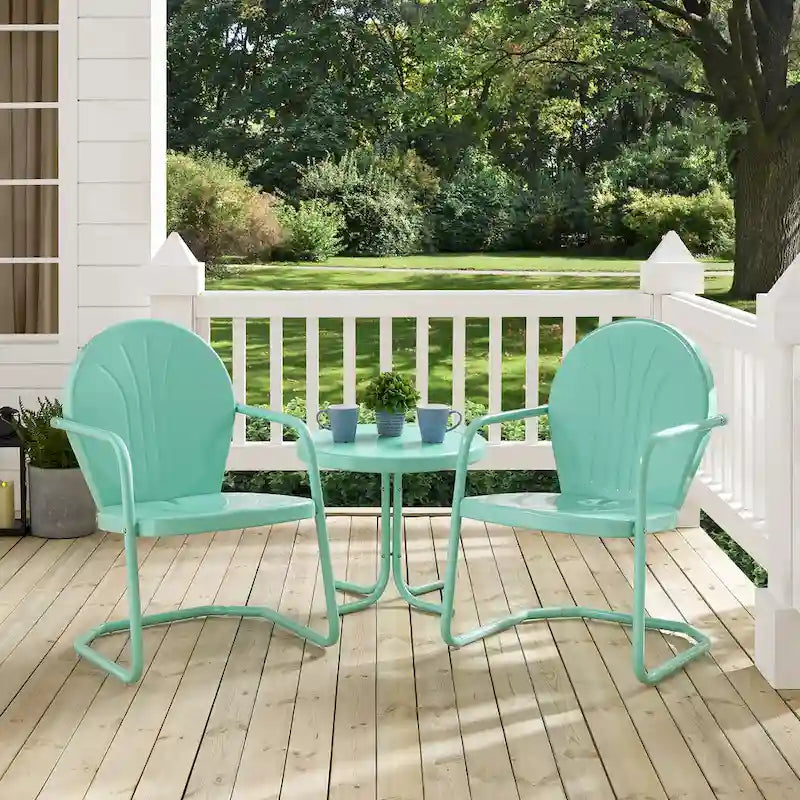 Crosley Griffith 3-piece Metal Outdoor Conversation Set