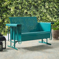 Crosley Bates Turquoise Loveseat Glider