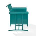 Crosley Bates Turquoise Loveseat Glider