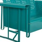 Crosley Bates Turquoise Loveseat Glider