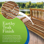 EcoDecors 47, Outdoor Bench, Outdoor Benches Weatherproof, Teak Bench, Wooden Bench Outdoor, Wood Bench Outdoor, Porch Benches