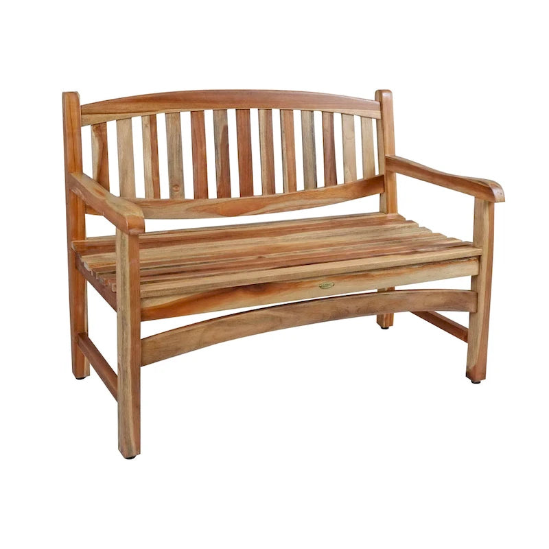 EcoDecors 47, Outdoor Bench, Outdoor Benches Weatherproof, Teak Bench, Wooden Bench Outdoor, Wood Bench Outdoor, Porch Benches