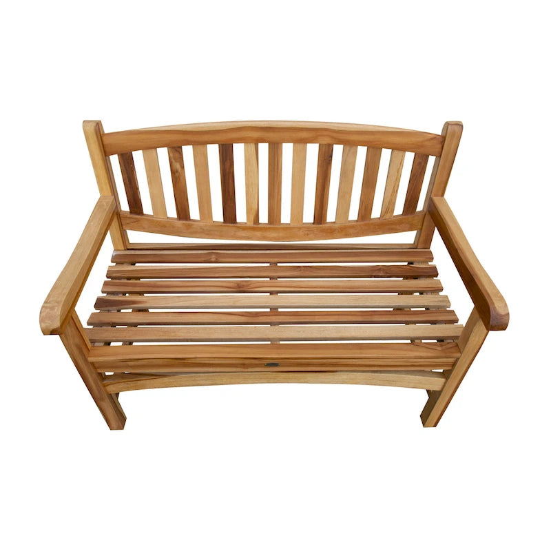 EcoDecors 47, Outdoor Bench, Outdoor Benches Weatherproof, Teak Bench, Wooden Bench Outdoor, Wood Bench Outdoor, Porch Benches