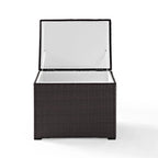 Crosley Palm Harbor Outdoor Brown Resin Wicker and Steel Cooler