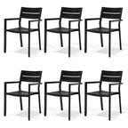 Indoor Outdoor Modern Dining Chairs Aluminum Stackable - See Picture