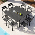 Indoor Outdoor Modern Dining Chairs Aluminum Stackable - See Picture