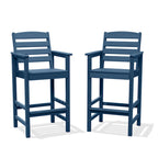 Plastic Tall adirondack Chair Set Of 2-Piece