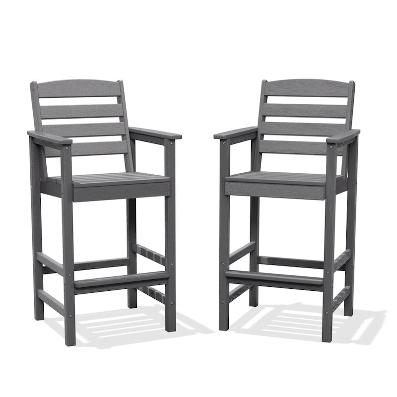 Plastic Tall adirondack Chair Set Of 2-Piece