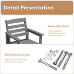 Plastic Tall adirondack Chair Set Of 2-Piece