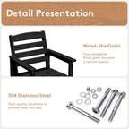 Plastic Tall adirondack Chair Set Of 2-Piece